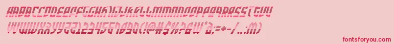 Zoneridergradital Font – Red Fonts on Pink Background