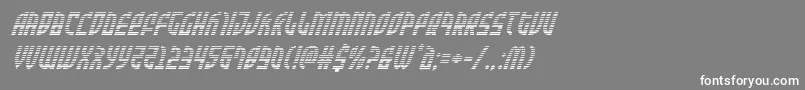 Zoneridergradital Font – White Fonts on Gray Background