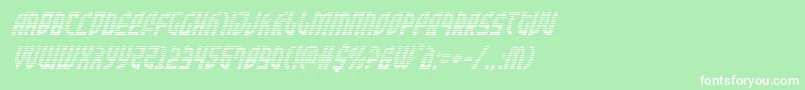 Zoneridergradital Font – White Fonts on Green Background