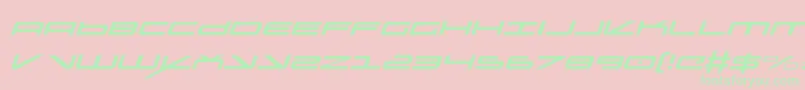 Oramacli Font – Green Fonts on Pink Background