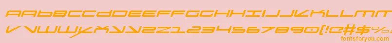 Oramacli Font – Orange Fonts on Pink Background