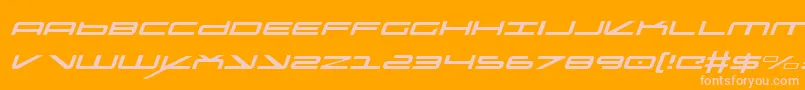 Oramacli Font – Pink Fonts on Orange Background