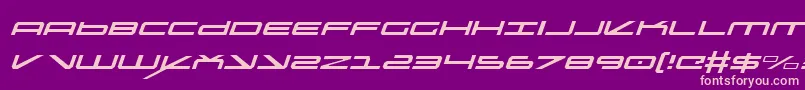 Oramacli Font – Pink Fonts on Purple Background
