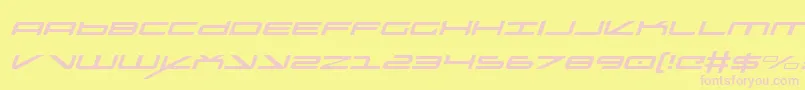 Oramacli Font – Pink Fonts on Yellow Background
