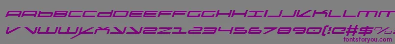 Oramacli Font – Purple Fonts on Gray Background