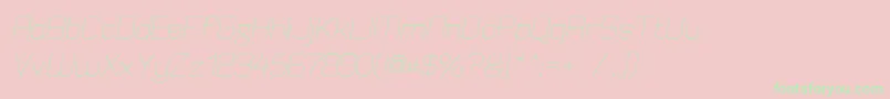 ElgethyEstOblique Font – Green Fonts on Pink Background