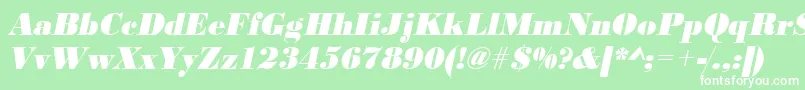 UrwbodonidextbolnarOblique Font – White Fonts on Green Background