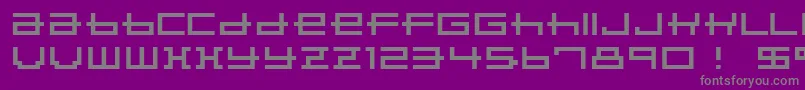 Porpoise Font – Gray Fonts on Purple Background