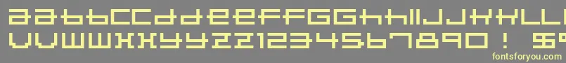 Porpoise Font – Yellow Fonts on Gray Background