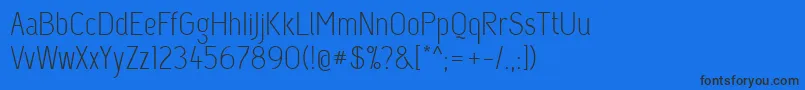 Capsuula Font – Black Fonts on Blue Background