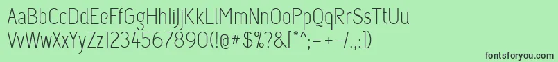 Capsuula Font – Black Fonts on Green Background