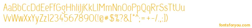 Capsuula Font – Orange Fonts on White Background