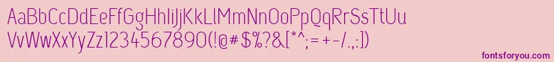 Capsuula Font – Purple Fonts on Pink Background