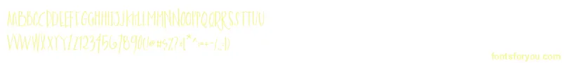 AustieBostEnvelopesPrint-Schriftart – Gelbe Schriften