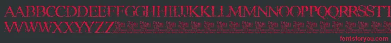 RiotGlassDemo Font – Red Fonts on Black Background