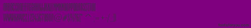 Шрифт AEmpirialnr – чёрные шрифты на фиолетовом фоне