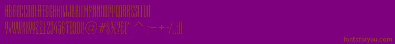 AEmpirialnr Font – Brown Fonts on Purple Background