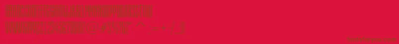 AEmpirialnr Font – Brown Fonts on Red Background