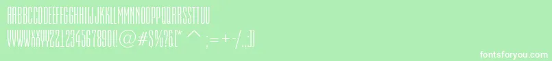 AEmpirialnr Font – White Fonts on Green Background