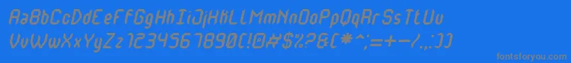 En savoir plus sur la police MonsterOfSouthItalicSt Police MonsterOfSouthItalicSt – polices grises sur fond bleu