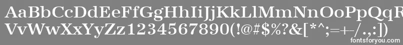 フォントUrwantiquatmedwid – 灰色の背景に白い文字