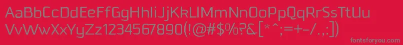 DowntempoLight Font – Gray Fonts on Red Background