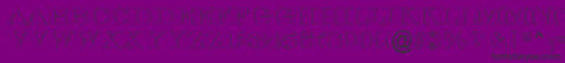 SerifertitulshRegular Font – Black Fonts on Purple Background