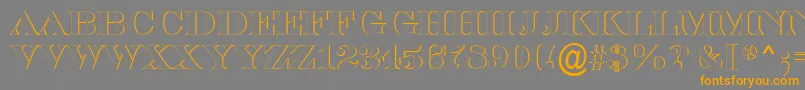 SerifertitulshRegular Font – Orange Fonts on Gray Background
