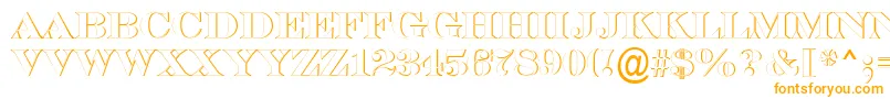 SerifertitulshRegular Font – Orange Fonts on White Background