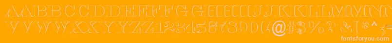 SerifertitulshRegular Font – Pink Fonts on Orange Background