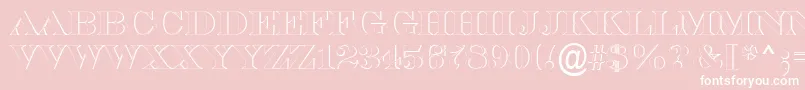 SerifertitulshRegular Font – White Fonts on Pink Background