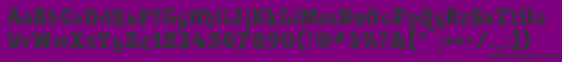 Poultryg Font – Black Fonts on Purple Background