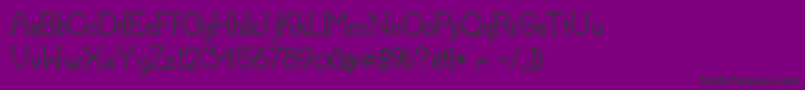 LorenaBold Font – Black Fonts on Purple Background