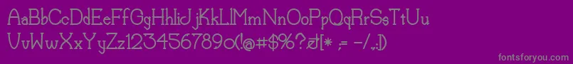 LorenaBold Font – Gray Fonts on Purple Background