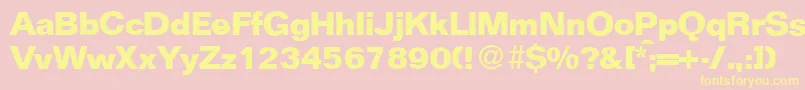 FocusBold Font – Yellow Fonts on Pink Background