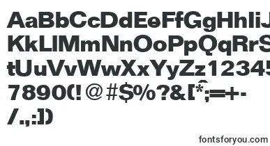  FocusBold font