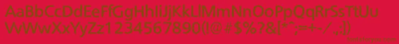 QuebecantiqueBold Font – Brown Fonts on Red Background