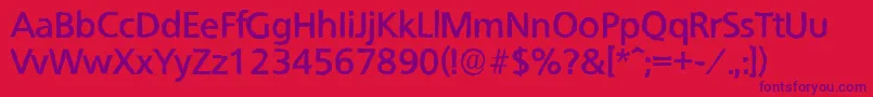 QuebecantiqueBold Font – Purple Fonts on Red Background