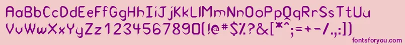 Rscanaith Font – Purple Fonts on Pink Background