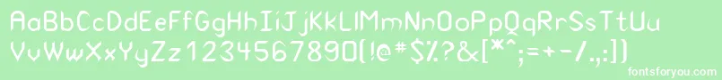 Rscanaith Font – White Fonts on Green Background