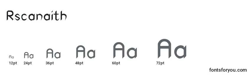 Rscanaith Font Sizes