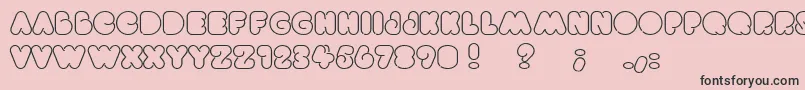 Brightlights Font – Black Fonts on Pink Background