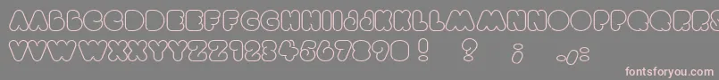 Brightlights-Schriftart – Rosa Schriften auf grauem Hintergrund