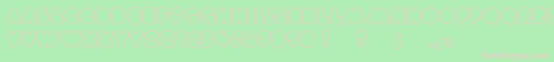 Brightlights Font – Pink Fonts on Green Background
