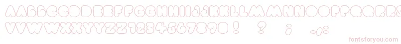 Saiba mais sobre a fonte Brightlights Fonte Brightlights – fontes rosa em um fundo branco