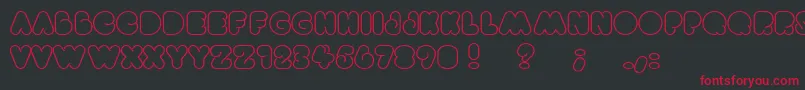 Brightlights Font – Red Fonts on Black Background