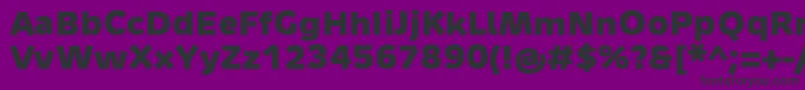 MetronMediumProBold Font – Black Fonts on Purple Background