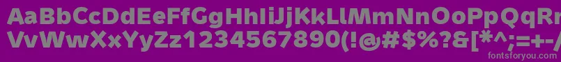 Więcej informacji o czcionce MetronMediumProBold Czcionka MetronMediumProBold – szare czcionki na fioletowym tle