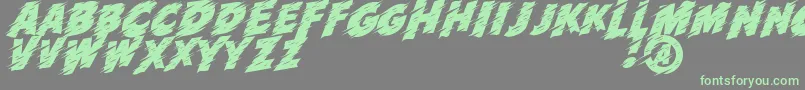 More about RunDemo Font RunDemo Font – Green Fonts on Gray Background