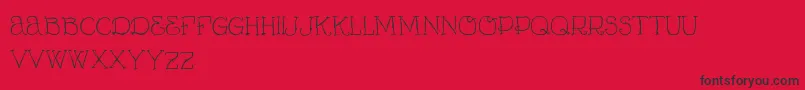 VtksCurumin Font – Black Fonts on Red Background